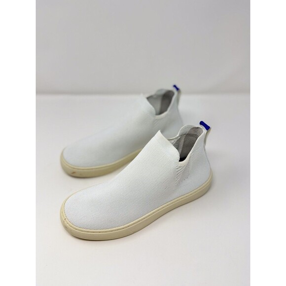 Rothys Womens Boots Bright White Chelsea Pull On Ankle Bootie Casual US 6.5 - Picture 4 of 9